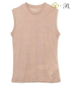 Washable Silk / Sleeveless T スリーブレスTシャツ