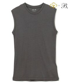 Washable Silk / Sleeveless T スリーブレスTシャツ