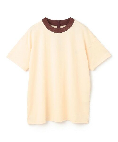 BEIGE, / ベイジ, カットソー | 【洗える】BRICKA / バイカラーTシャツ | 詳細6