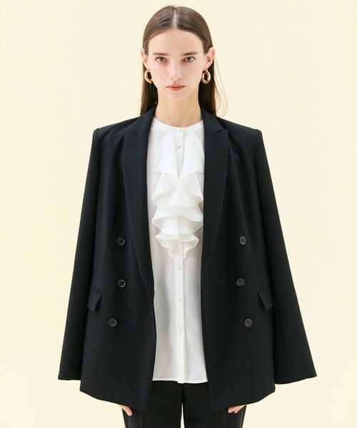 BEIGE, / ベイジ, テーラードジャケット | 【洗える】ALAINA / ダブルジャケット | 詳細7