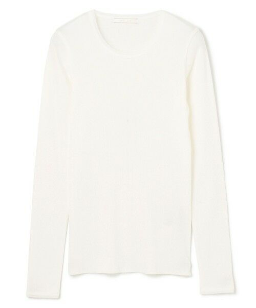 BEIGE, / ベイジ, カットソー | 【BEIGE、ecru/WEB限定・洗える】RIB TOPS /  コットンシルクロングスリーブトップス | 詳細3