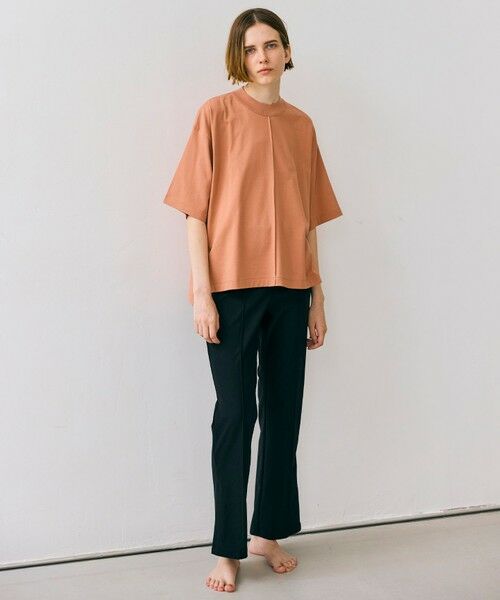 BEIGE, / ベイジ, カットソー | 【BEIGE、ecru/WEB限定・洗える】JERSEY STITCH / コットンハーフスリーブトップス | 詳細6