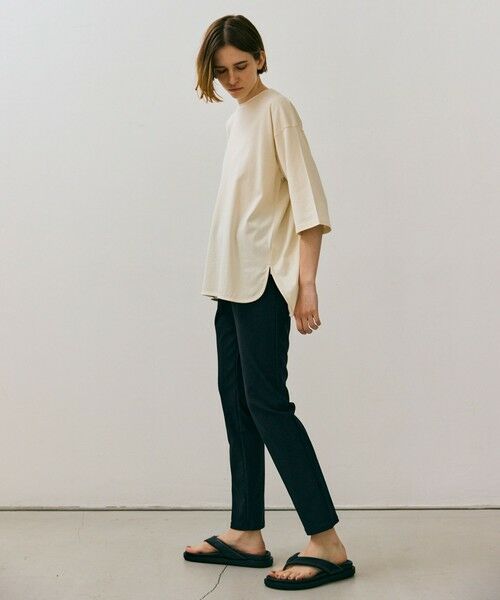 BEIGE, / ベイジ, カットソー | 【BEIGE、ecru/WEB限定・洗える】JERSEY STITCH / コットンオーバサイズトップス | 詳細1