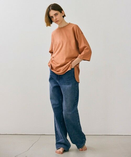 BEIGE, / ベイジ, カットソー | 【BEIGE、ecru/WEB限定・洗える】JERSEY STITCH / コットンオーバサイズトップス | 詳細7