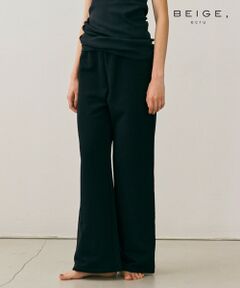 BEIGE, / ベイジ, その他パンツ | 【BEIGE、ecru/WEB限定・洗える】LOOP BACK / コットンワイドストレートパンツ