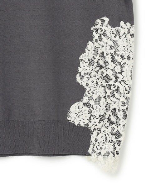 BEIGE, / ベイジ, ニット・セーター | 【ご好評により新色追加!洗える】WILLOW / アシンメトリーレースクルーネックニット | 詳細27