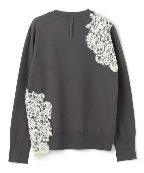 BEIGE, / ベイジ, ニット・セーター | 【ご好評により新色追加!洗える】WILLOW / アシンメトリーレースクルーネックニット | 詳細29