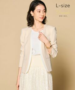 BEIGE, / ベイジ, （レディース） ノーカラージャケット（条件