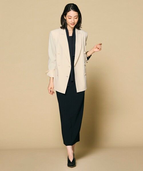 BEIGE, / ベイジ, テーラードジャケット | 【洗える】CINDY / ダブルブレストジャケット | 詳細8