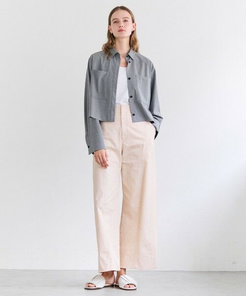 BEIGE, / ベイジ, カットソー | 【洗える】BROIS / コットンシャツテールタンクトップ | 詳細9