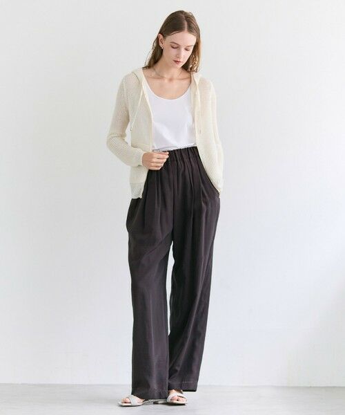 BEIGE, / ベイジ, カットソー | 【洗える】BROIS / コットンシャツテールタンクトップ | 詳細12