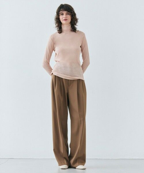 BEIGE, / ベイジ, カットソー | SORE / コットンシアーハイネックカットソー | 詳細1