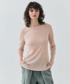 BEIGE, / ベイジ, カットソー | 【洗える】SORE / コットンシアークルーネックカットソー