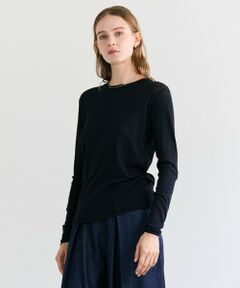 BEIGE, / ベイジ, カットソー | 【洗える】SORE / コットンシアークルーネックカットソー