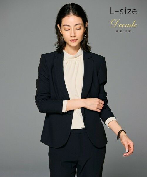 BEIGE,/ベイジ, 【洗える・L-size】LUIZA / テーラードジャケット Black 8 BEIGE,/ベイジ, 【洗える・L-size】LUIZA / テーラードジャケット Black 8
