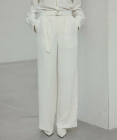 BEIGE, / ベイジ, その他パンツ | 【洗える・Precious 4月号掲載】JASMINE / ベルト付きワイドストレートパンツ