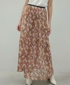 BEIGE, / ベイジ, ミニ・ひざ丈スカート | 【洗える】BORONIA / フラワーシフォンロングスカート