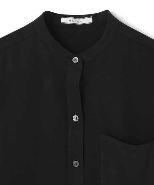 BEIGE, / ベイジ, シャツ・ブラウス | 【WEB限定・洗える】CELOSIA / シアースリーブスタンドカラーブラウス | 詳細10