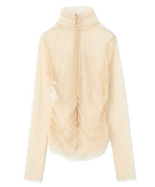 BEIGE, / ベイジ, シャツ・ブラウス | 【洗える・Precious 7月号掲載】TAMARIX / ストレッチチュールハイネックブラウス | 詳細5