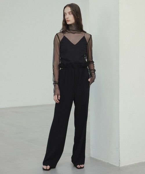 BEIGE, / ベイジ, シャツ・ブラウス | 【洗える・Precious 7月号掲載】TAMARIX / ストレッチチュールハイネックブラウス | 詳細13