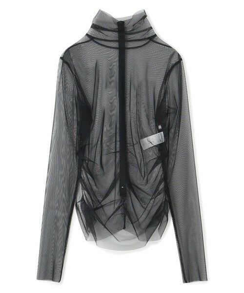 BEIGE, / ベイジ, シャツ・ブラウス | 【洗える・Precious 7月号掲載】TAMARIX / ストレッチチュールハイネックブラウス | 詳細15