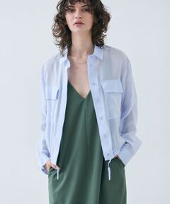 BEIGE, / ベイジ, シャツ・ブラウス | 【洗える・Precious 6月号掲載】PAULINE / ビックポケットドロストリネンブラウス