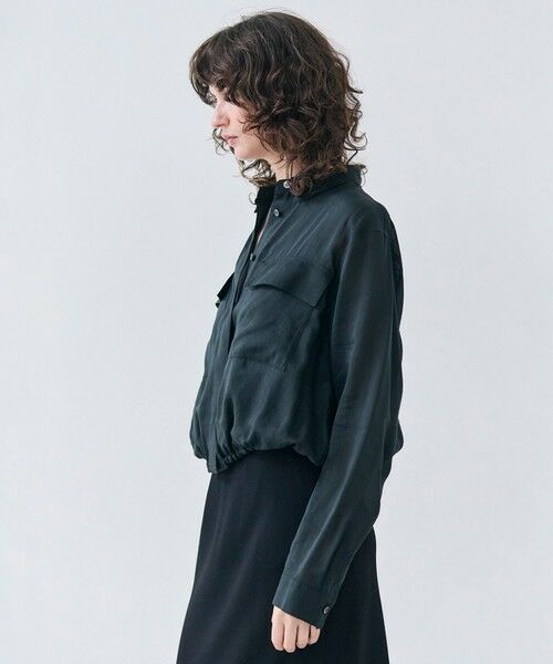 BEIGE, / ベイジ, シャツ・ブラウス | 【洗える・Precious 6月号掲載】PAULINE / ビックポケットドロストリネンブラウス | 詳細1