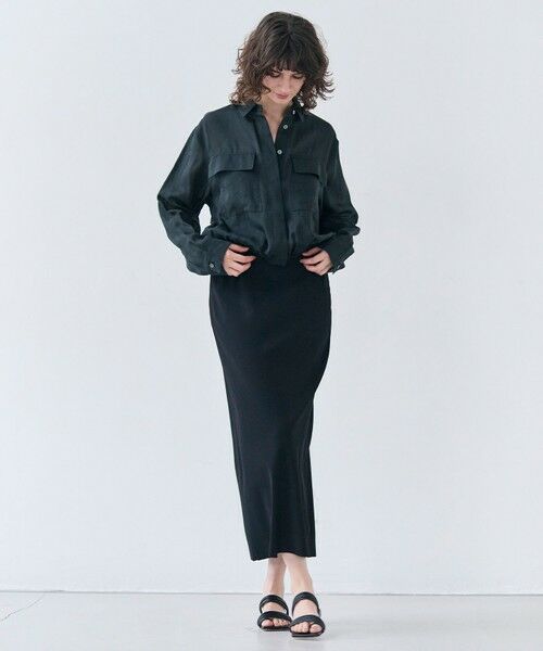 BEIGE, / ベイジ, シャツ・ブラウス | 【洗える・Precious 6月号掲載】PAULINE / ビックポケットドロストリネンブラウス | 詳細2