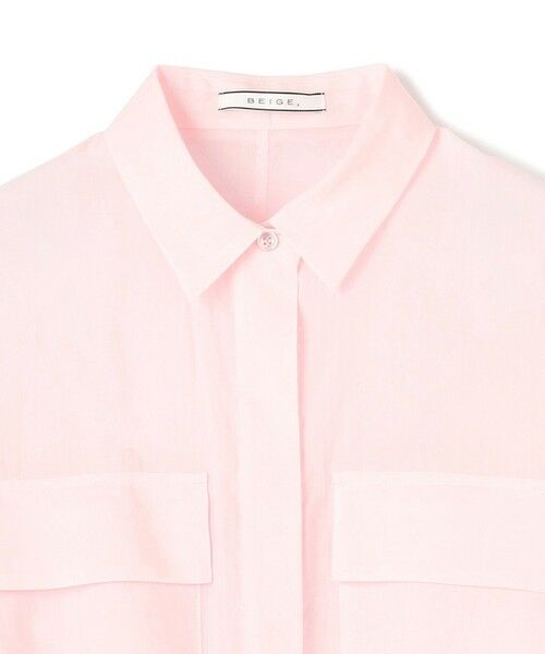BEIGE, / ベイジ, シャツ・ブラウス | 【洗える・Precious 6月号掲載】PAULINE / ビックポケットドロストリネンブラウス | 詳細9