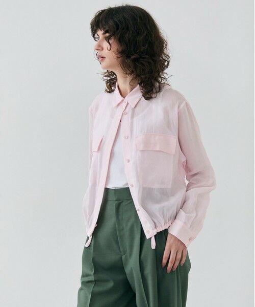 BEIGE, / ベイジ, シャツ・ブラウス | 【洗える・Precious 6月号掲載】PAULINE / ビックポケットドロストリネンブラウス | 詳細4