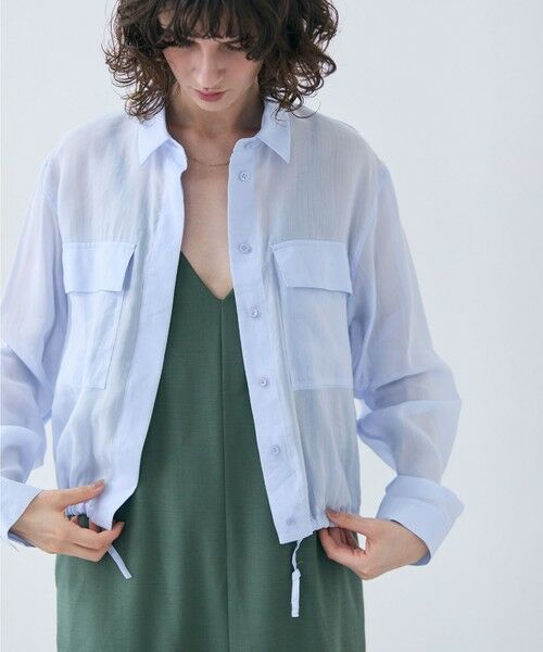 BEIGE, / ベイジ, シャツ・ブラウス | 【洗える・Precious 6月号掲載】PAULINE / ビックポケットドロストリネンブラウス | 詳細16