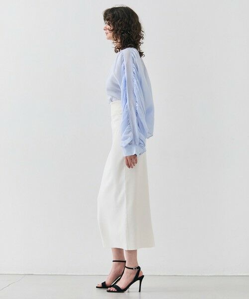 BEIGE, / ベイジ, シャツ・ブラウス | 【洗える】PAULINE / タックギャザーリネンボリュームブラウス | 詳細8