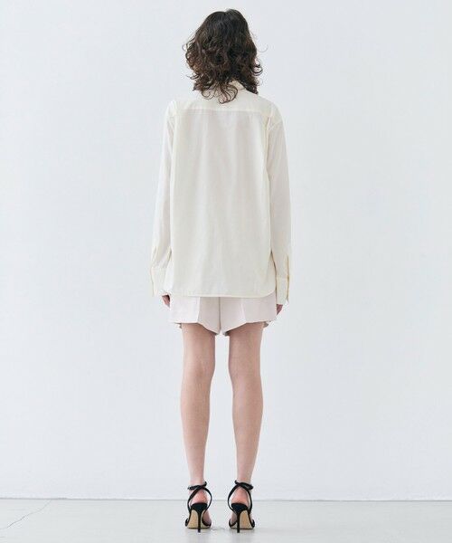 BEIGE, / ベイジ, シャツ・ブラウス | 【洗える】CLOVER / コットンバックボウタイブラウス | 詳細2