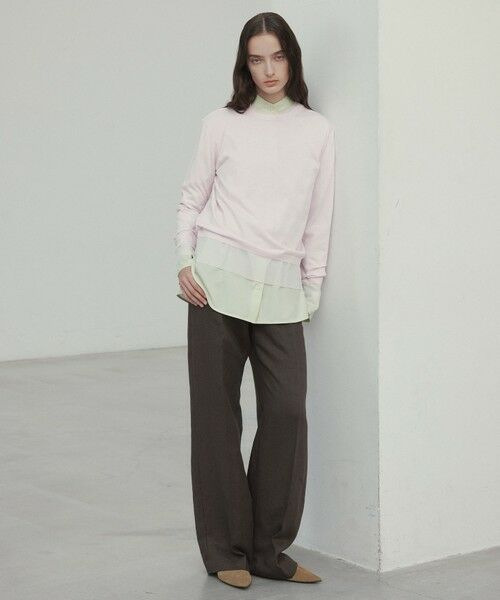 BEIGE, / ベイジ, シャツ・ブラウス | 【洗える】CLOVER / コットンバックボウタイブラウス | 詳細6