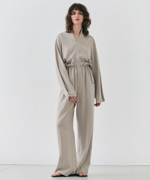 BEIGE, / ベイジ, シャツ・ブラウス | 【洗える】RUE / スリットネックフォルムブラウス | 詳細7