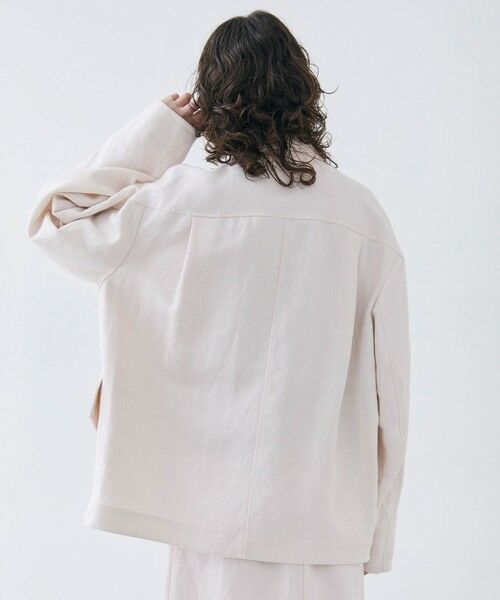 BEIGE, / ベイジ, テーラードジャケット | 【VERY 5月号掲載】CRINUM / オーバーサイズリネンジャケット | 詳細11