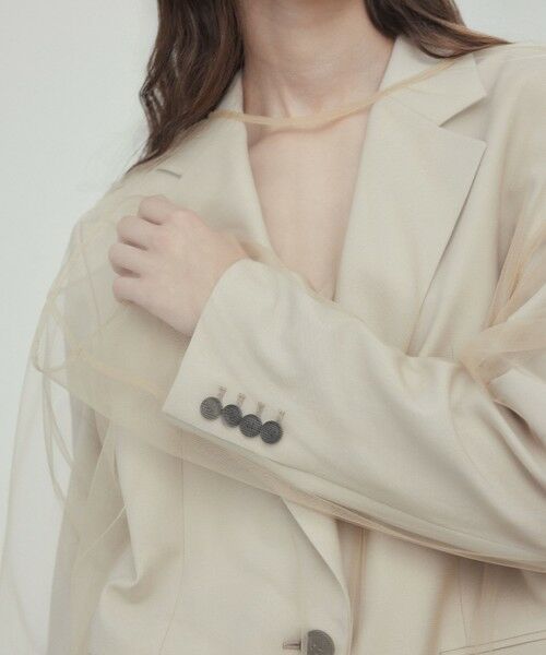 BEIGE, / ベイジ, テーラードジャケット | 【Oggi 6月号掲載】OREGANO / サマーウールテーラードジャケット | 詳細6