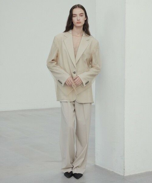 BEIGE, / ベイジ, テーラードジャケット | 【Oggi 6月号掲載】OREGANO / サマーウールテーラードジャケット | 詳細7