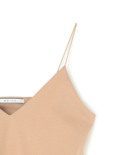 BEIGE, / ベイジ, カットソー | 【洗える・Precious 7月号掲載】ABELIA / コットンVラインカップ付きキャミソール | 詳細7