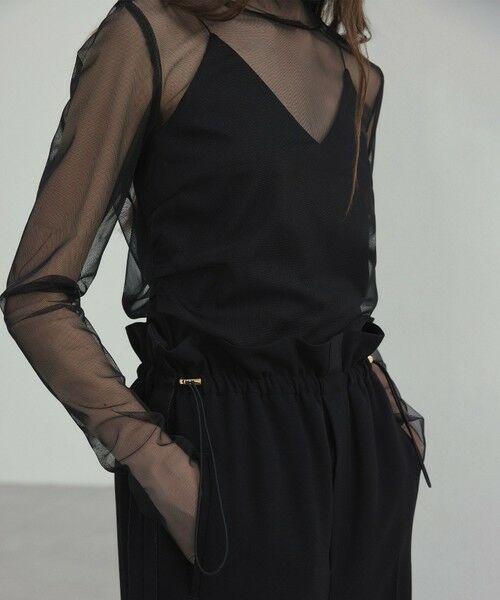 BEIGE, / ベイジ, カットソー | 【洗える・Precious 7月号掲載】ABELIA / コットンVラインカップ付きキャミソール | 詳細11