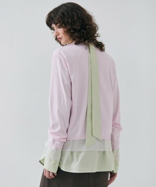 BEIGE, / ベイジ, カーディガン・ボレロ | 【洗える】JULIE / シルク混シアーVネックカーディガン | 詳細5