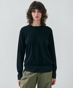 BEIGE, / ベイジ, ニット・セーター | 【洗える】JULIE / シルク混クルーネックシアートップス