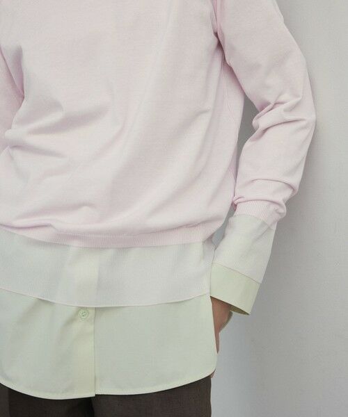 BEIGE, / ベイジ, ニット・セーター | 【洗える】JULIE / シルク混クルーネックシアートップス | 詳細4