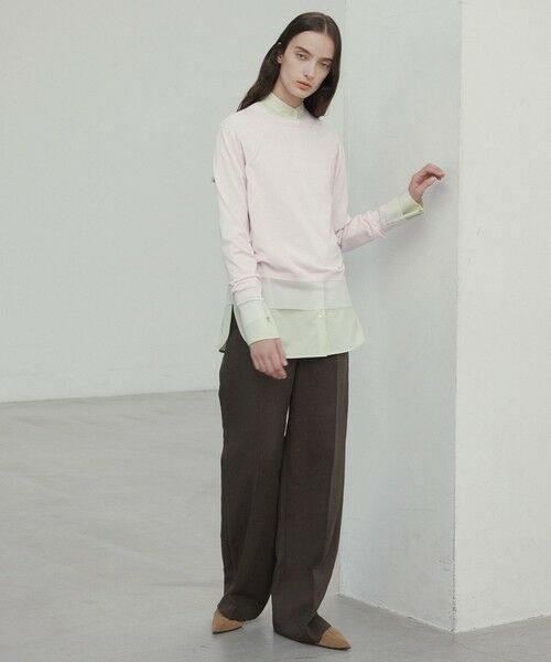 BEIGE, / ベイジ, ニット・セーター | 【洗える】JULIE / シルク混クルーネックシアートップス | 詳細5