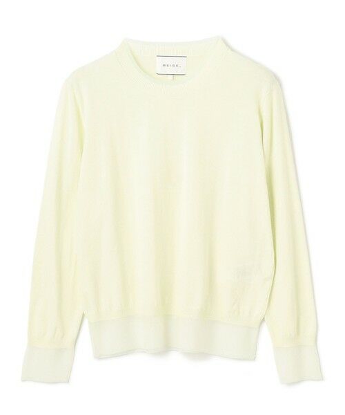 BEIGE, / ベイジ, ニット・セーター | 【洗える】JULIE / シルク混クルーネックシアートップス | 詳細10