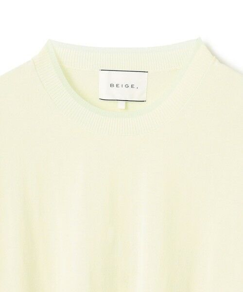 BEIGE, / ベイジ, ニット・セーター | 【洗える】JULIE / シルク混クルーネックシアートップス | 詳細12