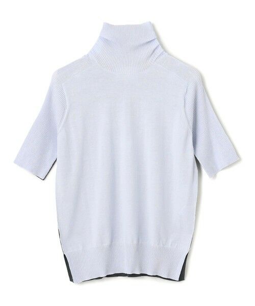 BEIGE, / ベイジ, ニット・セーター | 【洗える】JULIE / シルク混カラーブロックタートルニット | 詳細8