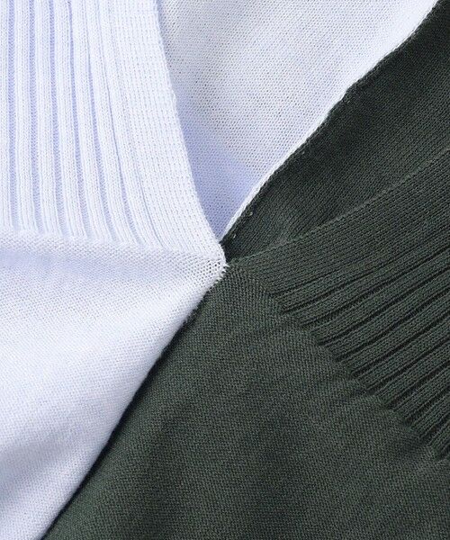 BEIGE, / ベイジ, ニット・セーター | 【洗える】JULIE / シルク混カラーブロックタートルニット | 詳細13