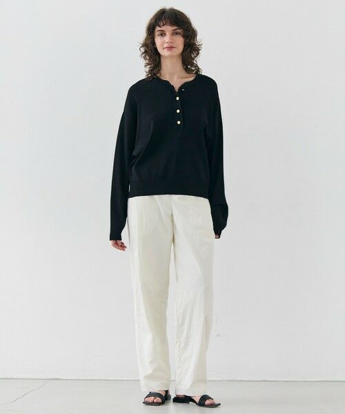 BEIGE, / ベイジ, ニット・セーター | 【洗える】LAURA / クルーネックボタンニットトップス | 詳細2