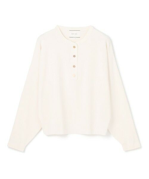 BEIGE, / ベイジ, ニット・セーター | 【洗える】LAURA / クルーネックボタンニットトップス | 詳細7